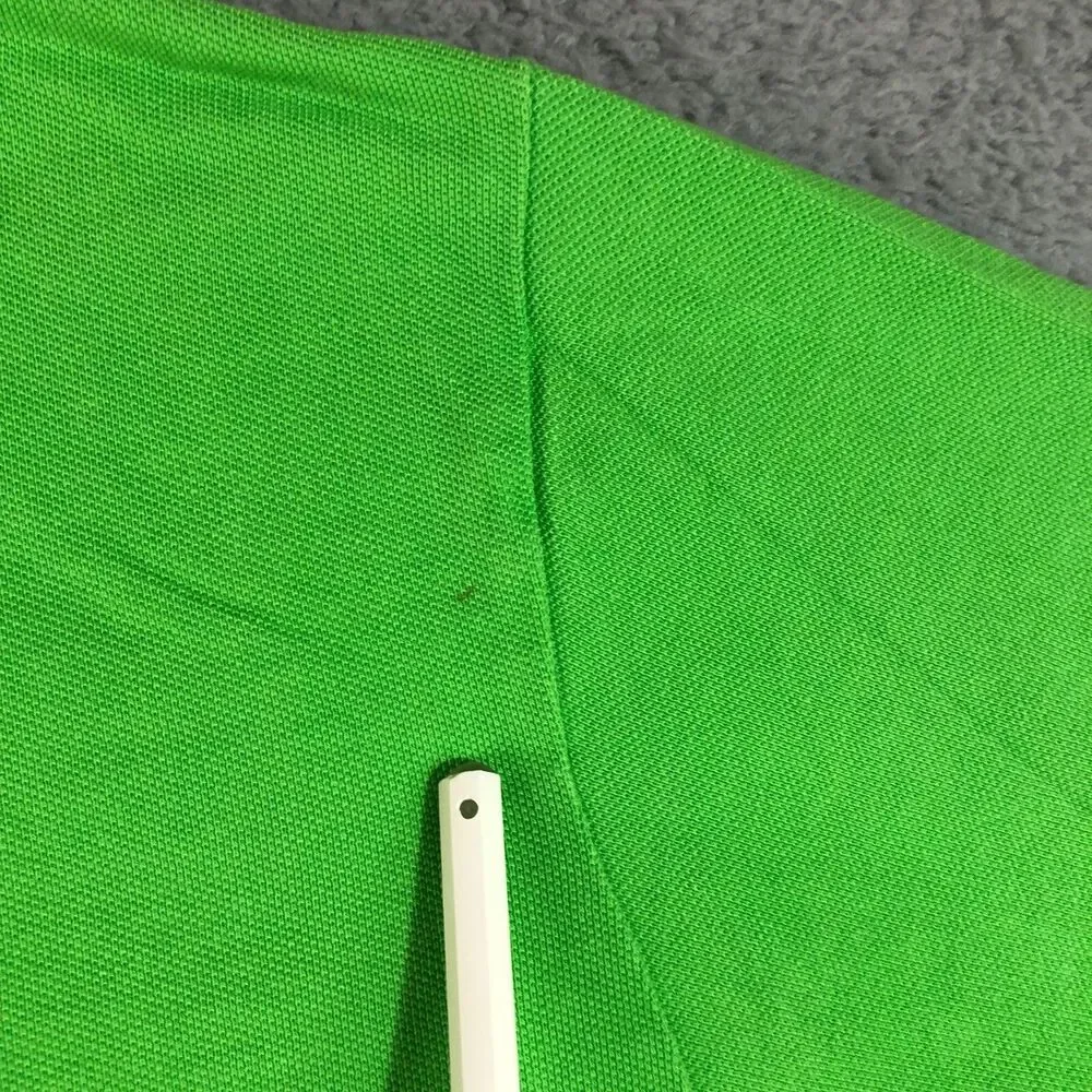Polo Ralph Lauren Shirt Mens Extra Large XL Green Preppy Jockey Golf Pony Slit